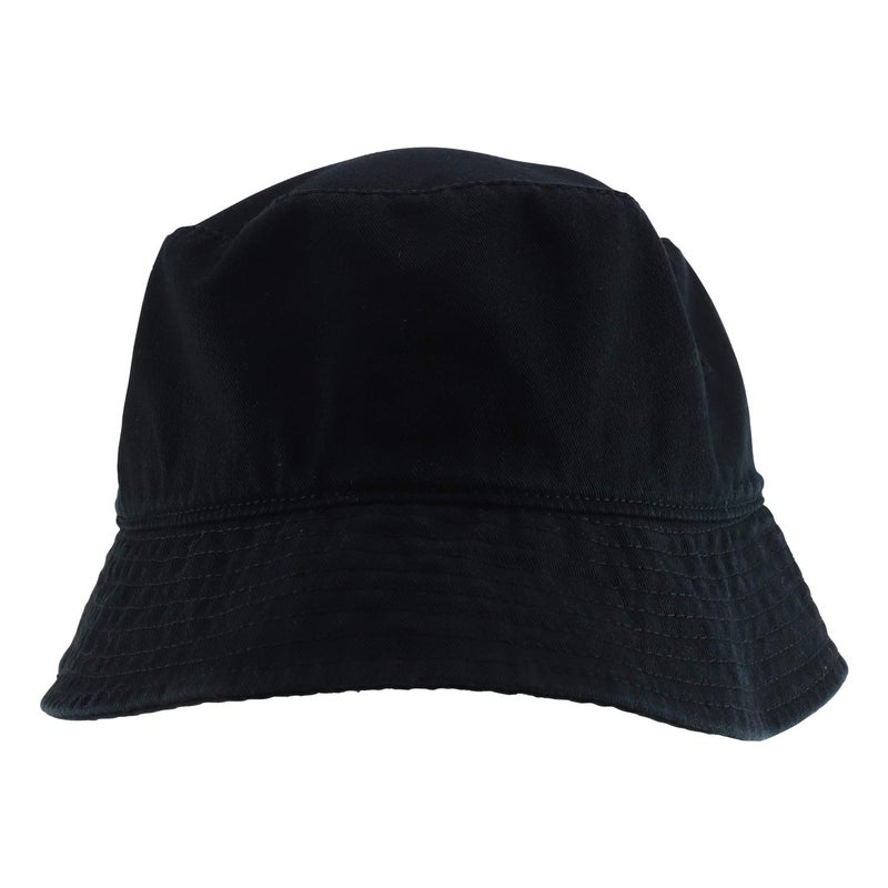 Armycrew Oversized Big Size Men's Cotton Bucket Hat - Black - XL-2XL - Image 3
